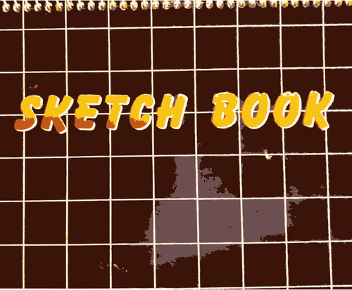 Vektorgrafiken von Sketch book cover